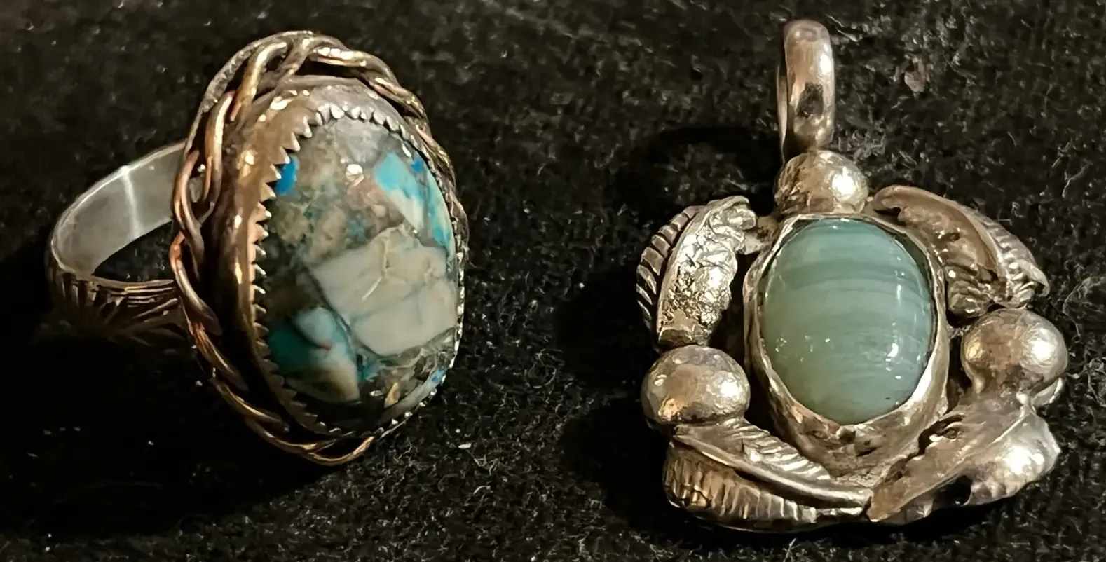 Two different types of jewelry are shown.