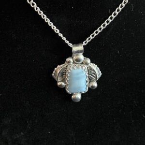 Sterling Pendant with Owyhee Blue Opal Stone